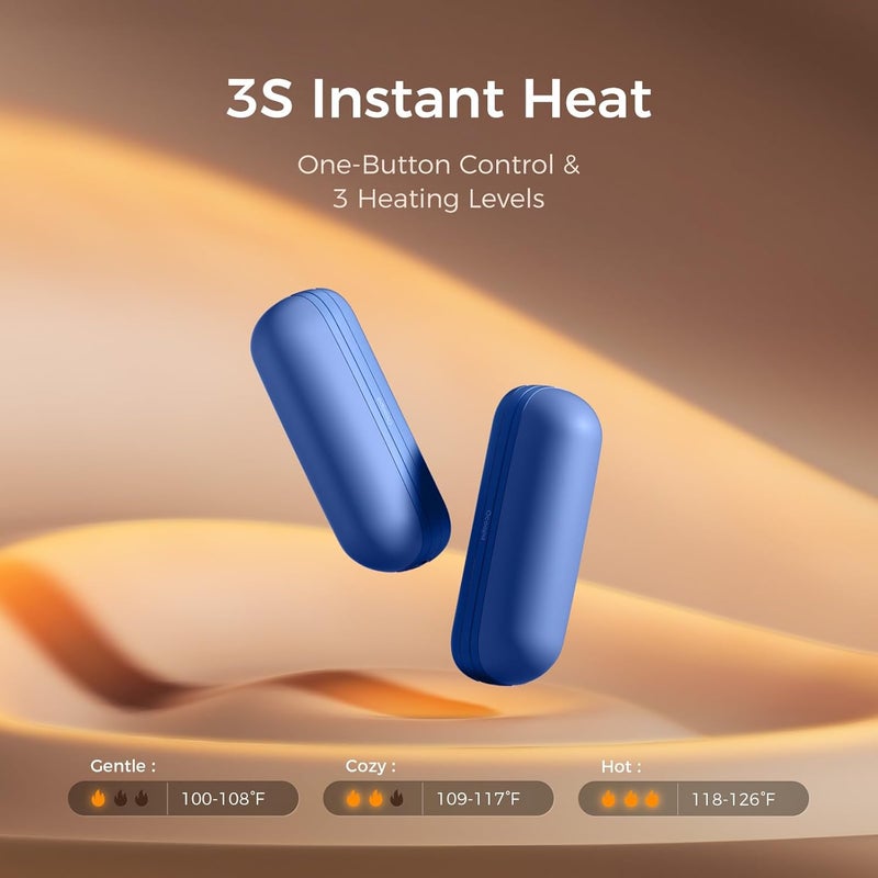 OCOOPA 2 in 1 Magnetic Rechargeable Hand Warmers, UT2s Mini Electric Handwarmers 2 Pack, Split USB-C, Reusable Portable Pocket Heater, Raynauds, Golf, Christmas, Tech Gifts for Women Men - Image 3